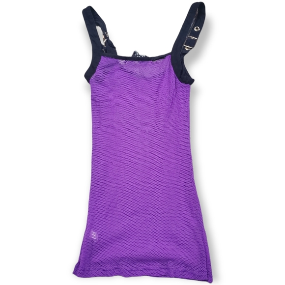 Lip Service Large Purple Mesh Tank Top - Picture 7 of 14